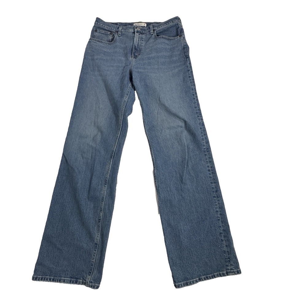 Abercrombie Fitch Jeans Men's 30 Tall Relaxed Jeans High Rise AE Blue Denim 90's
